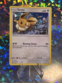 Pokemon Eevee SM235 Black Star Cosmos Promo Holo Card - Image 1