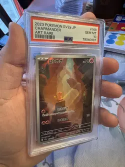2023 Charmander Art Rare Pokemon 168/165 PSA 10 Gem MT Japanese TCG CARD - Image 1