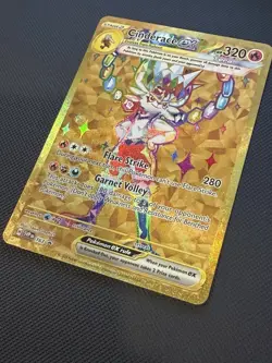 Pokemon TCG Cinderace EX SVP163 Gold Holo Black Star Promo Card NM/M Condition - Image 2