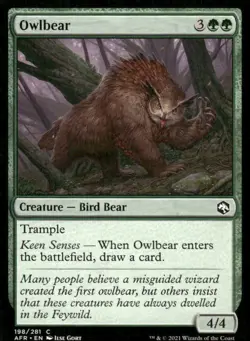 Owlbear 198/281 AFR MTG Magic the Gathering card - Image 1