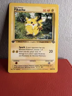 Pokemon Pikachu TCG Jungle Card 60/64 1st Edition Common - Image 1