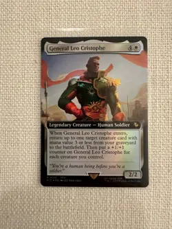 General Leo Cristophe Foil Extended Art R0135 Box Exclusive Final Fantasy MTG NM - Image 1