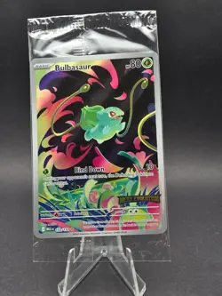 POKEMON MEGA EVOLUTION 133/132 Bulbasaur Illustration Rare STAMPED & SEALED - Image 1