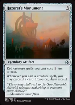 MTG Hazoret's Monument, Amonkhet, Damaged, English - Image 1