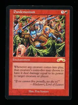 * * 1x Pandemonium x1 * * Exodus MTG NM Near Mint or Close - Image 1