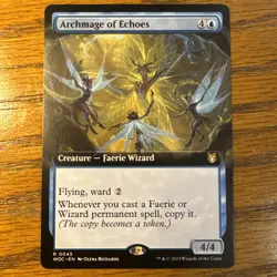MTG Extended Art Archmage of Echoes NM Unplayed Commander: Wilds of Eldraine - Image 1