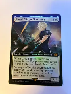 Cloud, Midgar Mercenary (Extended Art) Foil Final Fantasy x MTG 0427 - Image 1