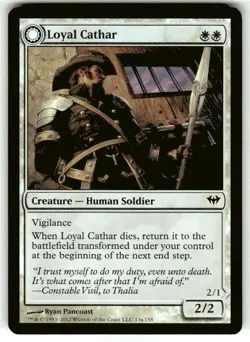 Loyal Cathar Foil | LP | Innistrad | Magic the Gathering MTG - Image 1