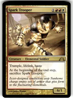 Magic: The Gathering Creature Spark Trooper MTG Rare Regular - Image 1