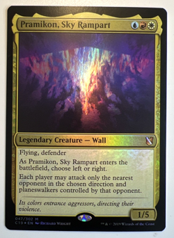 MTG Magic the Gathering Pramikon, Sky Rampart Commander 2019 Foil Mythic - Image 1