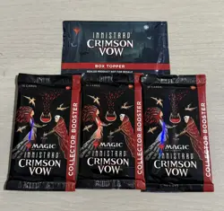 Magic the Gathering - Innistrad Crimson Vow Collector Booster x3 w/ box topper - Image 1