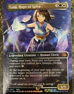 Yuna, Hope of Spira (Borderless) (Chocobo Track Foil) Final Fantasy Foil - Image 1