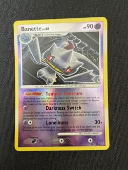 Pokemon TCG - Banette 19/127 Platinum Reverse Holo - LP - Image 1