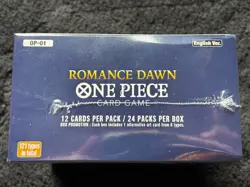 One Piece Romance Dawn Booster Box OP-01 1st Wave English Blue Bottom 2022 - Image 3