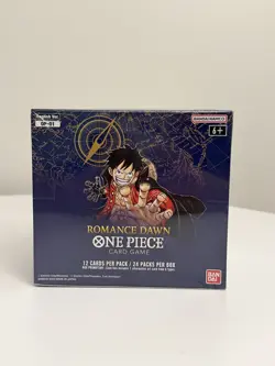 2022 One Piece Romance Dawn Booster Box OP-01 1st Wave English Blue Bottom - Image 3