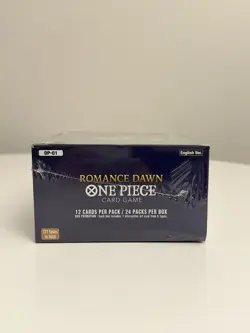 2022 One Piece Romance Dawn Booster Box OP-01 1st Wave English Blue Bottom - Image 4