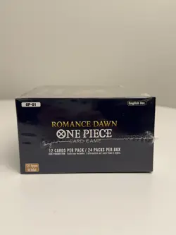 2022 One Piece Romance Dawn Booster Box OP-01 1st Wave English Blue Bottom - Image 5