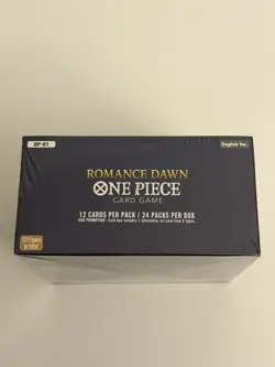 2022 One Piece Romance Dawn Booster Box OP-01 1st Wave English Blue Bottom - Image 4