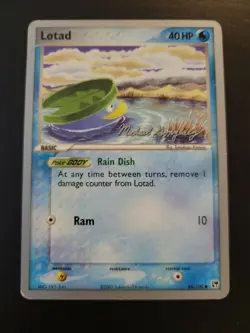 Pokemon TCG Card 2003 Sandstorm Lotad 66/100 WC 2005 - Image 1