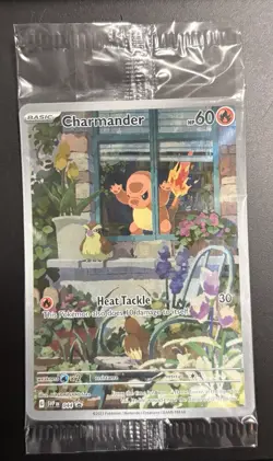 Pokemon Charmander 044 SV Obsidian Flames ETB Black Star Promo Holo SEALED NEW - Image 1