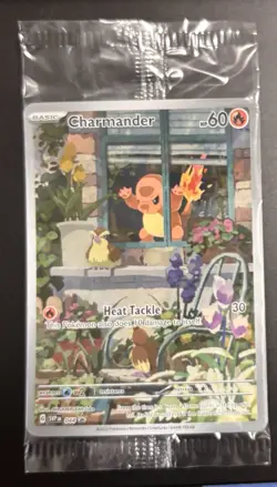 Pokemon Charmander 044 SV Obsidian Flames ETB Black Star Promo Holo SEALED NEW - Image 2
