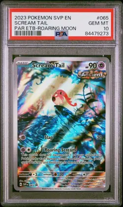 PSA 10 Scream Tail SVP EN 065 2023 Pokemon Black Star Promo "Roaring Moon ETB" - Image 1