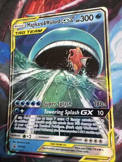 Pokemon Magikarp & Wailord GX SM166 Tag Team Promo Holo LP- - Image 3