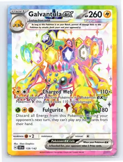 Galvantula ex 159/142 - Pokemon Stellar Crown - Ultra Rare - NM - Image 1