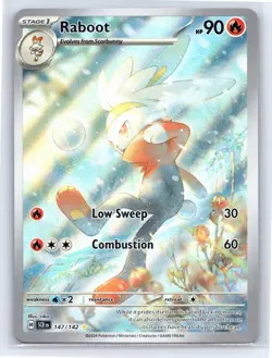 Raboot 147/142 - Pokemon Stellar Crown - Illustration Rare Holo - NM - Image 1