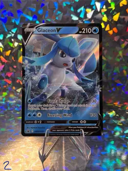 Pokemon TCG Glaceon V SWSH Black Star Promos SWSH196 Holo Promo - Image 1