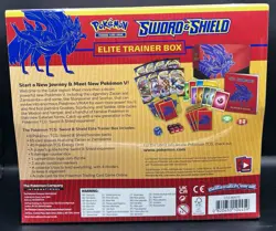 Pokemon TCG Sword and Shield Base Set ETB Elite Trainer Box Zacian, New - Sealed - Image 2