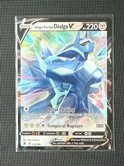 Pokemon: Origin Forme Dialga V - SWSH10: Astral Radiance (SWSH10) Ultra Rare - Image 1