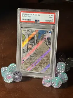 Pokemon TCG Slowpoke Scarlet & Violet Base Set PSA 9 CRACKED - Image 1