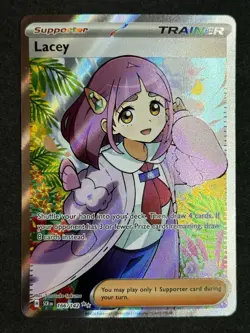 Lacey 166/142 Full Art Trainer Stellar Crown Ultra Rare Pokemon TCG NM/MINT - Image 1