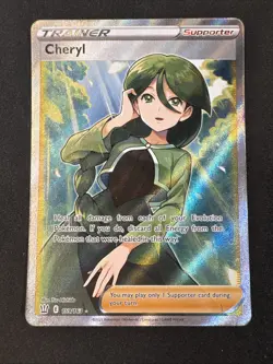 Cheryl (Full Art) 159/163 Swsh05: Battle Styles Holo Pokemon - Image 1