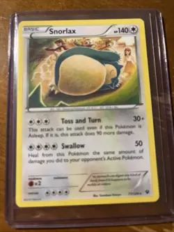 Pokemon TCG Snorlax XY Fates Collide 77/124 Lightly Played Non Holo - Image 1