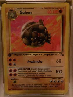 Pokemon TCG Golem 36/62 Fossil 1st Edition PSA Grade 6 - Image 2