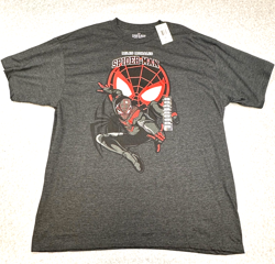 Spider-man Miles Morales Men's 2XLT Marvel Spider-Verse Graphic Tee Shirt NWT - Image 1