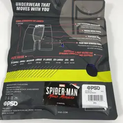 PSD Men's Boxer Brief Underwear Marvel Miles Morales Red Spiderman Size XS New - Image 3