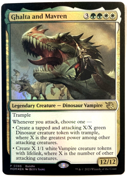 MTG Ghalta and Mavren *PROMO FOIL* March of the Machine 386 NM - Image 1