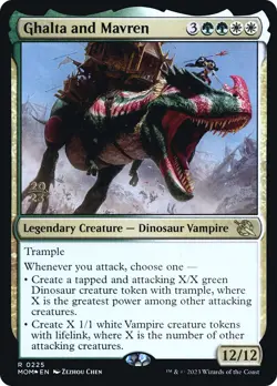 MTG Ghalta and Mavren [March of the Machine Prerelease Promos] Foil Near Mint Ma - Image 1