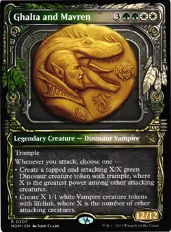 MTG TCG - Ghalta and Mavren (Showcase) 307 March of the Machine - NM - Image 1