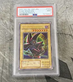2001 Yu-Gi-Oh Dark Magician PSA Mint 9 Japanese Premium Pack 4 #P4-02 - Image 1