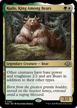 Kudo, King Among Bears [Modern Horizons 3] MTG - Image 1