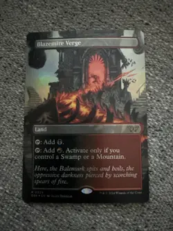 MTG English Blazemire Verge (Borderless) NM Foil Duskmourn: House of Horror - Image 1