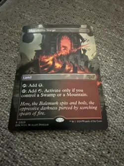 MTG English Blazemire Verge (Borderless) NM Foil Duskmourn: House of Horror - Image 2
