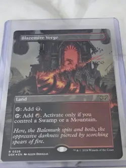 Blazemire Verge (Borderless) Duskmourn: House of Horror Foil - Image 1