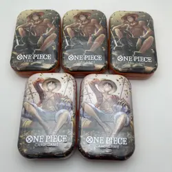 One Piece Card Game Tin Pack Set Vol.2 - Lot Of 5 - Monkey D Luffy Portgas D Ace - Image 1