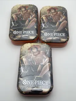 One Piece Card Game Tin Pack Set Vol.2 - Lot Of 5 - Monkey D Luffy Portgas D Ace - Image 2