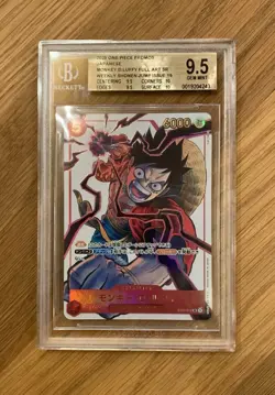2025 One Piece Japanese Monkey.D.Luffy Weekly Shonen Jump Promo ST01-012 BGS 9.5 - Image 1